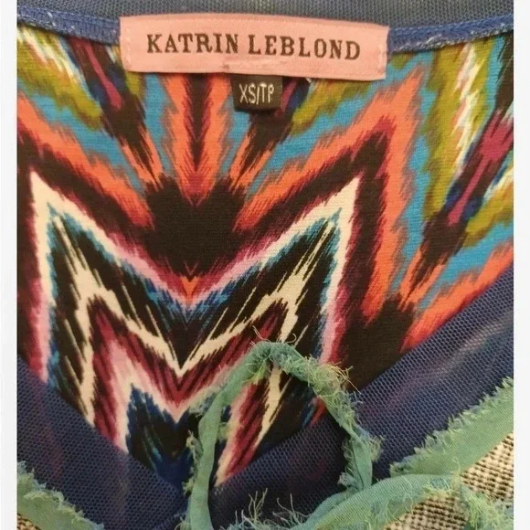 Katrin Leblond Design Multi Coloured Long Sleeve Tunic Dress Size XS - Picture 12 of 12